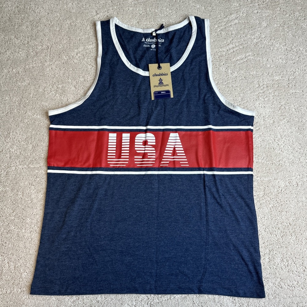 Men's NEW Chubbies Size Small Muscle Tank Top USA